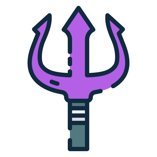 Trident spooky miscellaneous halloween icon