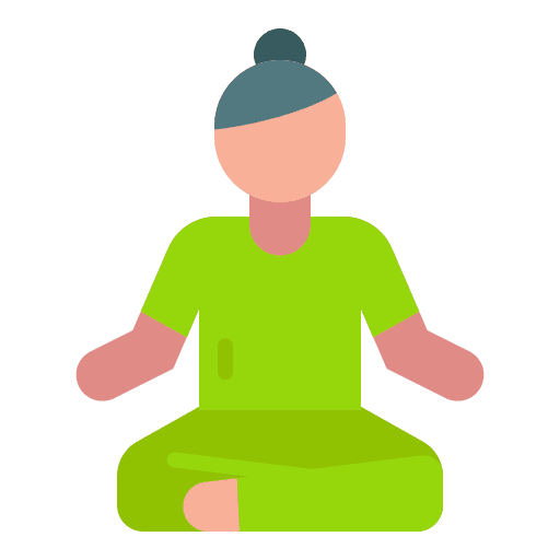 Meditation positive charges meditation spa and relax icon