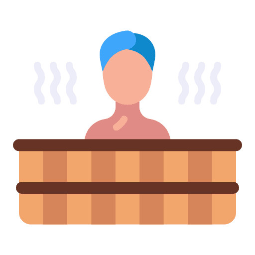 Sauna massage spa relax icon Sauna massage spa relax icon