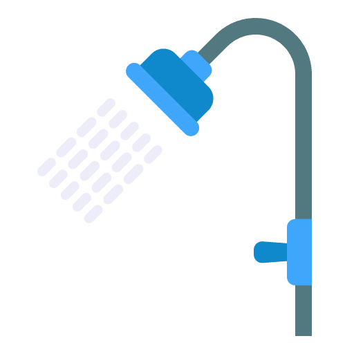 Shower head wellness relax cleaning icon Shower head wellness relax cleaning icon
