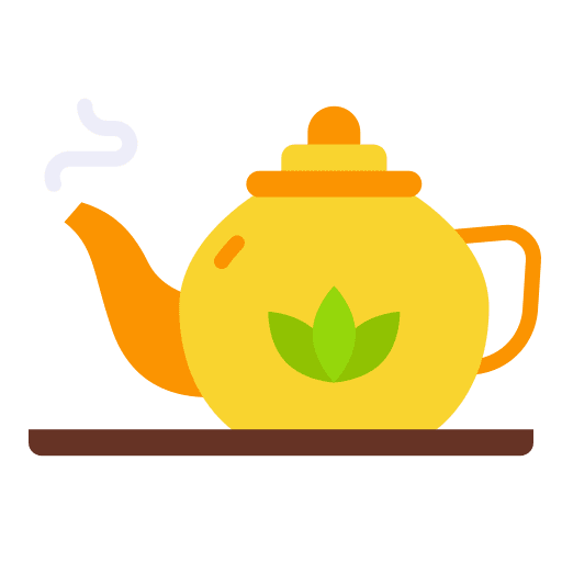 Tea pot herbal tea wellness teapot icon Tea pot herbal tea wellness teapot icon