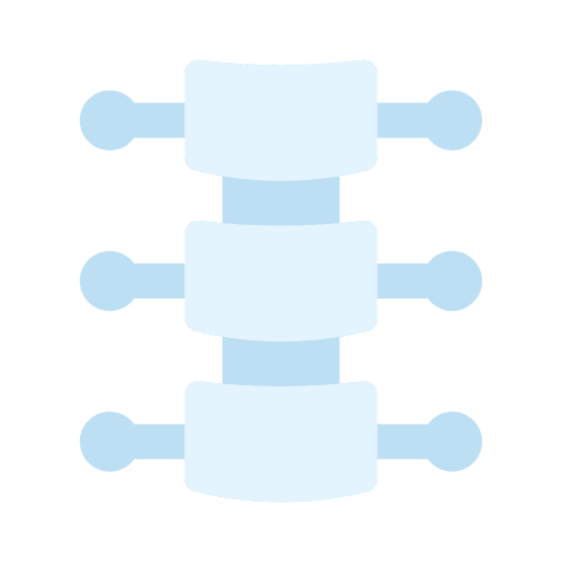 Dorsal spine body parts backbone healthcare icon