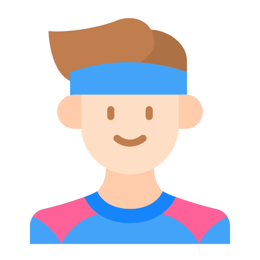 Headband people gymnastics bald icon Headband people gymnastics bald icon