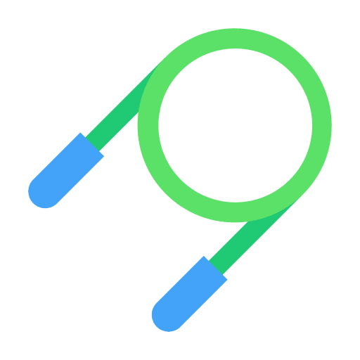 Jumping rope jumping rope sports and competition skipping rope icon Jumping rope jumping rope sports and competition skipping rope icon
