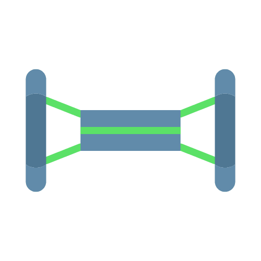 Resistance band healthcare and medical gym fitness icon Resistance band healthcare and medical gym fitness icon
