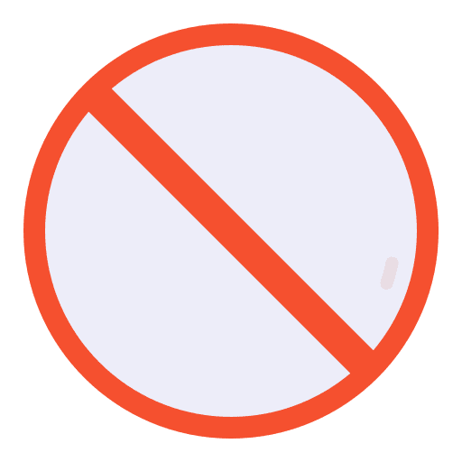 Forbidden signal no stopping forbidden icon