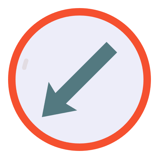 Keep left traffic sign keep left signaling icon