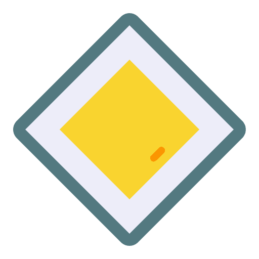Priority priority direction signaling icon
