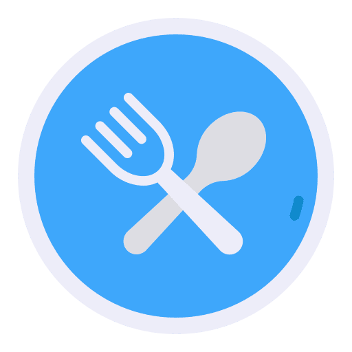 Restaurant knife restaurant plate icon