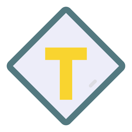 T junction regulation t junction arrows icon T junction regulation t junction arrows icon