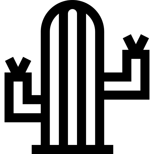Cactus botanical plant nature icon