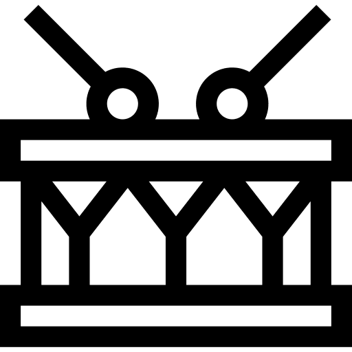 Drum music and multimedia musical instrument percussion instrument icon Drum music and multimedia musical instrument percussion instrument icon