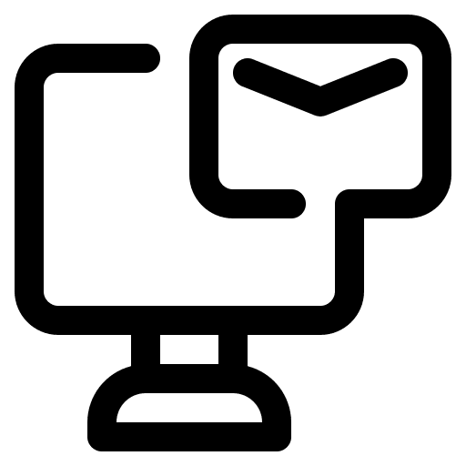 Mail electronics email communications icon