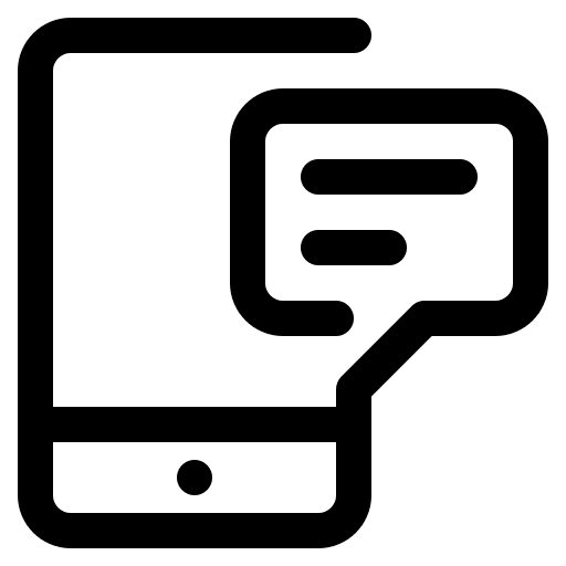 Sms communications electronics message icon