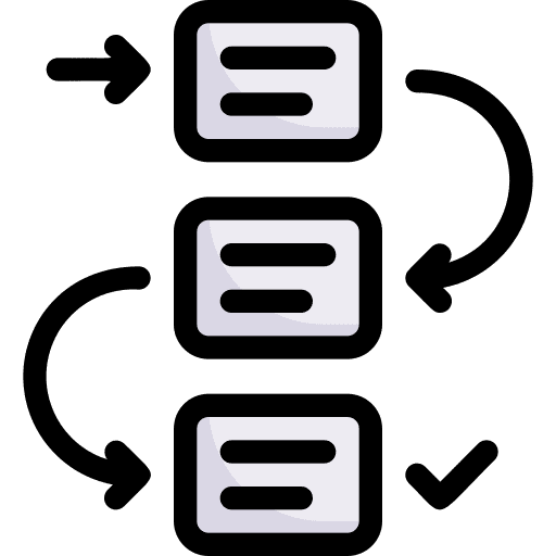 Workflow workflow business and finance project plan icon