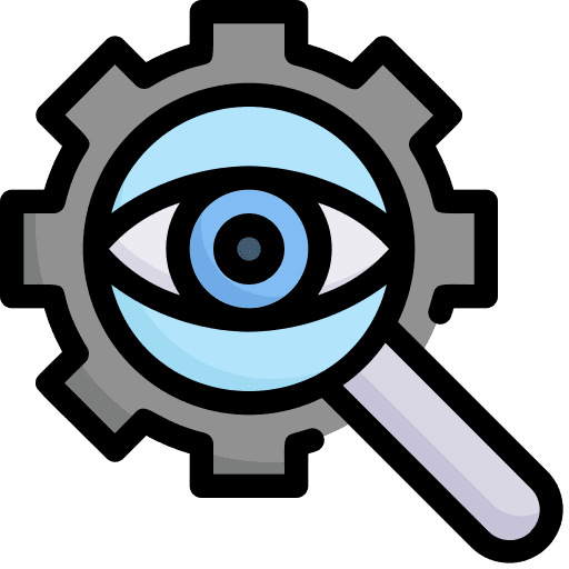 Analysis eye management vision icon