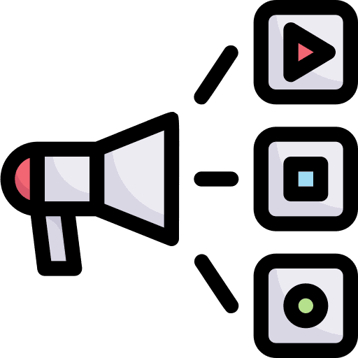 Digital marketing communications digital marketing loudspeaker icon