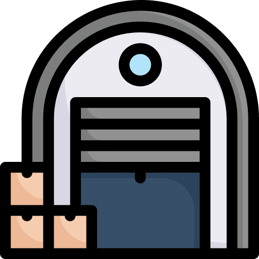 Warehouse storage warehouse factory icon