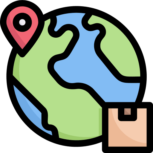 Worldwide shipping worldwide shipping world global icon