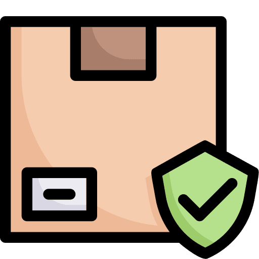 Protection product shipping and delivery safety icon