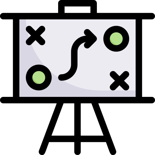 Strategy solution strategy business and finance icon