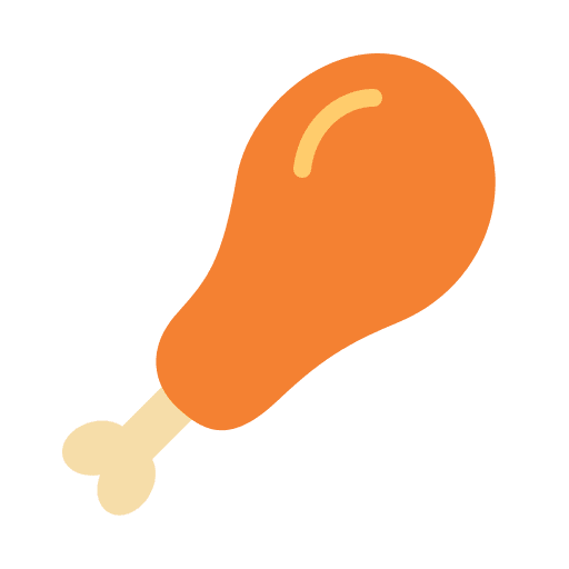 Chicken thigh chicken thigh meat food and restaurant icon