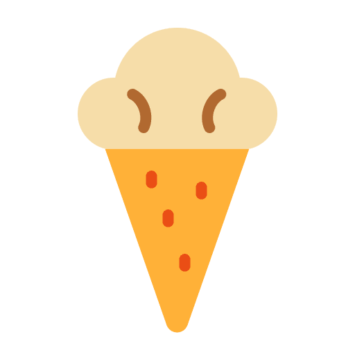 Ice cream dessert food and restaurant sweet icon