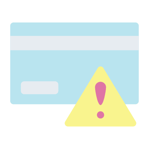 Atm card alert signaling debit card icon