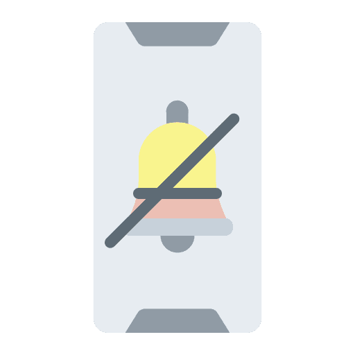 Do not disturb communications smartphone mobile phone icon Do not disturb communications smartphone mobile phone icon