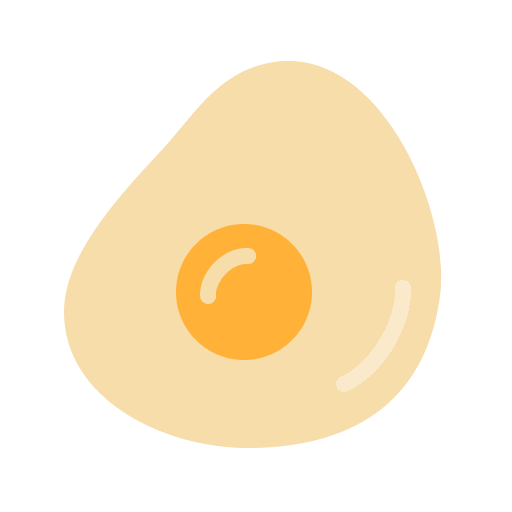 Egg fried food and restaurant omelette icon Egg fried food and restaurant omelette icon