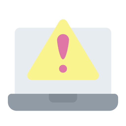 Error danger signaling error icon
