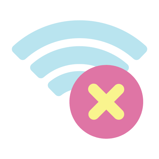 Wireless problem communications error icon