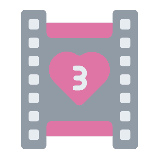 Film romantic film strip entertainment icon Film romantic film strip entertainment icon