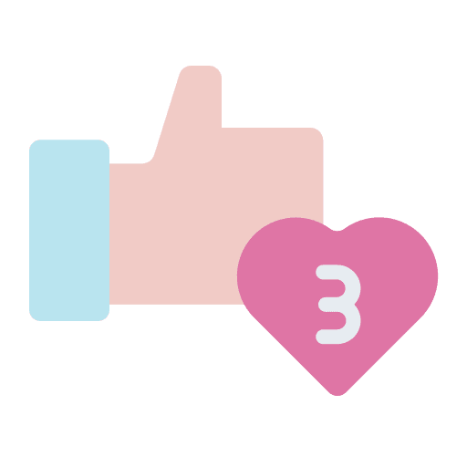 Like notification heart feedback icon Like notification heart feedback icon