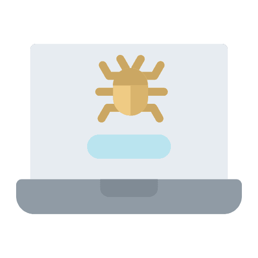 Bug electronics bug malware icon Bug electronics bug malware icon