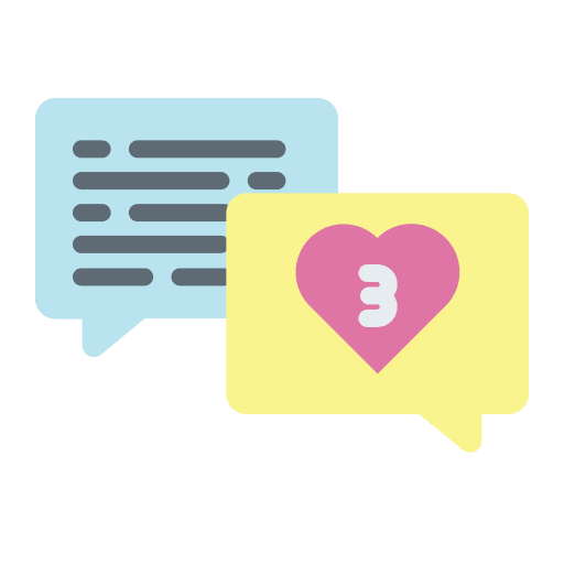 Communications dialogue love conversation icon Communications dialogue love conversation icon