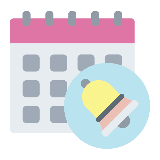 Reminder time management time and date notification icon Reminder time management time and date notification icon