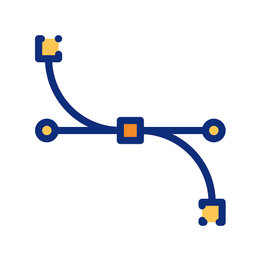 Vector illustration nodes vector icon
