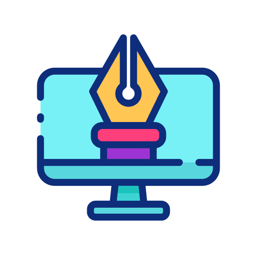 Digital art pen tool interface designer icon Digital art pen tool interface designer icon