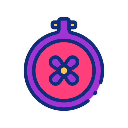 Embroidery art and design fashion embroidery icon Embroidery art and design fashion embroidery icon