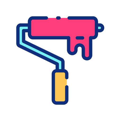 Painting paint paint roller brush icon Painting paint paint roller brush icon