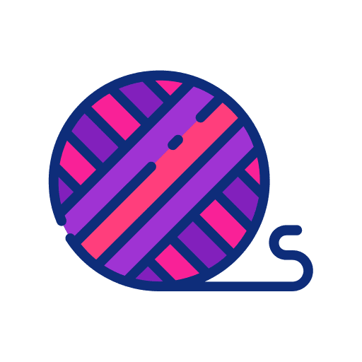 Yarn hobbies and free time textile yarn icon Yarn hobbies and free time textile yarn icon
