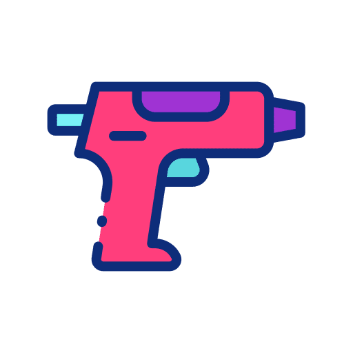 Glue gun construction and tools electronics glue gun icon Glue gun construction and tools electronics glue gun icon