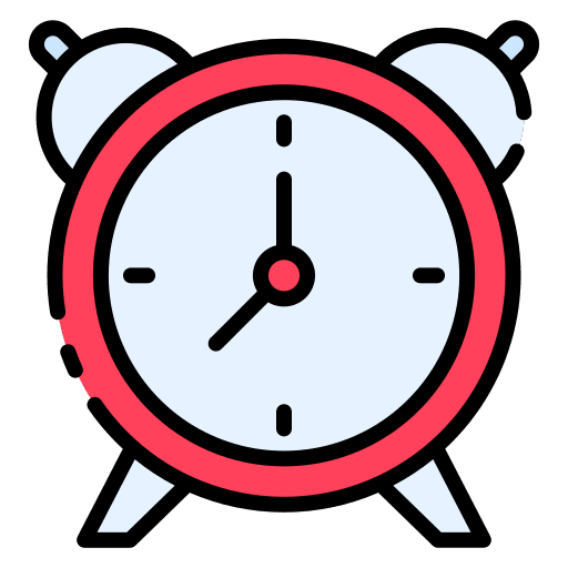 Alarm clock time clock time and date icon Alarm clock time clock time and date icon