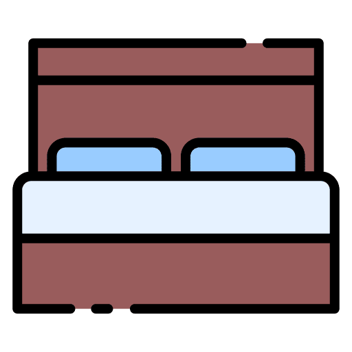 Double bed beds bedroom couple icon Double bed beds bedroom couple icon