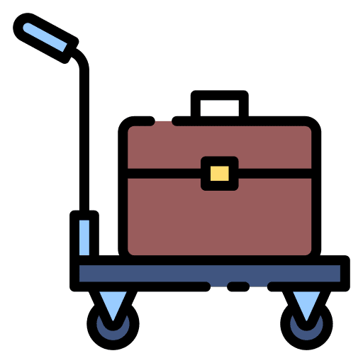 Trolley travel trolleys baggage icon Trolley travel trolleys baggage icon