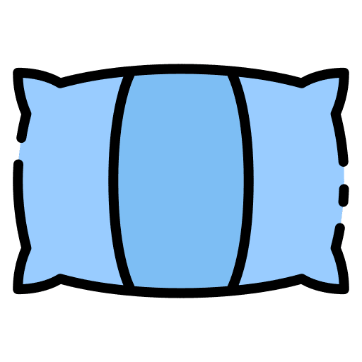 Pillows sleeping bed furniture and household icon Pillows sleeping bed furniture and household icon
