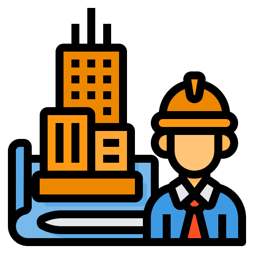 Architect engineer building strategy icon