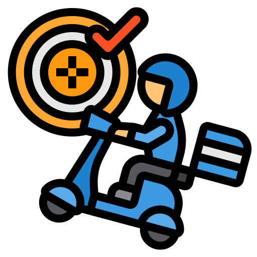 Logistic transportation motorcycle delivery man icon Logistic transportation motorcycle delivery man icon