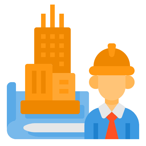 Architect architect construction and tools engineer icon